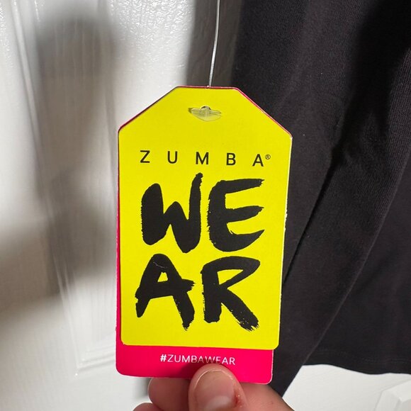 Zumba Since 2001 Short Sleeve Hoodie Bold Black & Green Men's Size Large NWT! - Picture 4 of 7